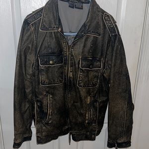 Vintage turn of the century caffeine leather coat.  New